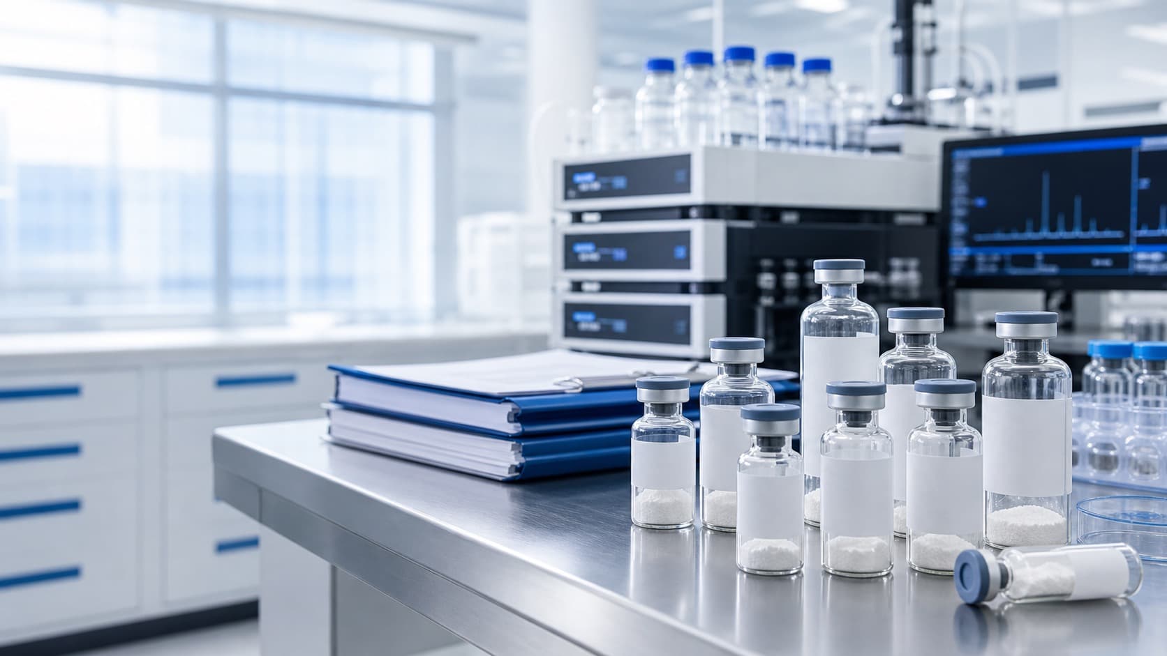 Peptide product supply visual